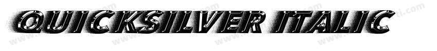 Quicksilver Italic字体转换